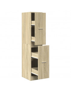 Armadietto da Farmacia Rovere Sonoma 30x41x144,5 cm Truciolato 2