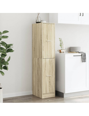 Armadietto da Farmacia Rovere Sonoma 30x41x144,5 cm Truciolato
