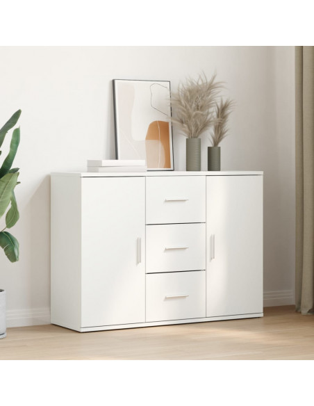 Credenza Bianca 90,5x29,5x65 cm in Truciolato