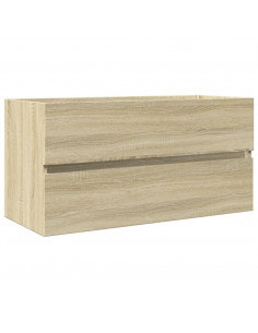 Mobile Lavabo Rovere Sonoma 90x38,5x45 cm in Legno Multistrato 2