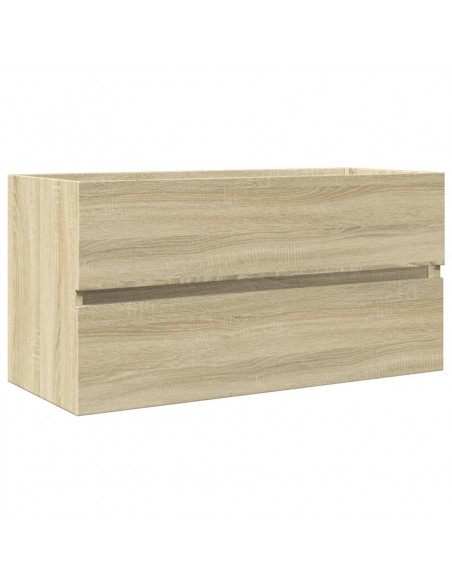 Mobile Lavabo Rovere Sonoma 90x38,5x45 cm in Legno Multistrato