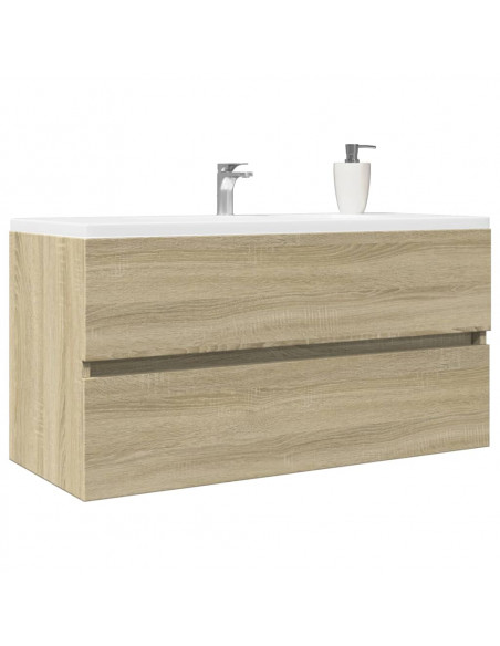 Mobile Lavabo Rovere Sonoma 90x38,5x45 cm in Legno Multistrato