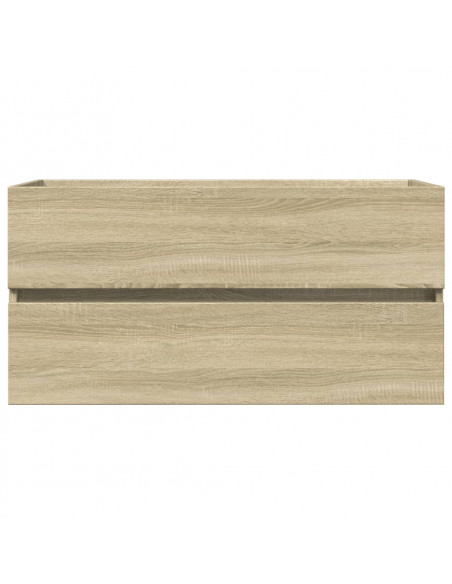 Mobile Lavabo Rovere Sonoma 90x38,5x45 cm in Legno Multistrato