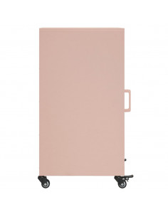 Credenza Rosa 36x39x72 cm in Acciaio Laminato a Freddo 2