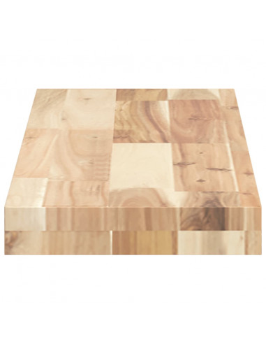 Mensole da Parete 3 pz 80x20x4 cm Legno Acacia Non Trattato