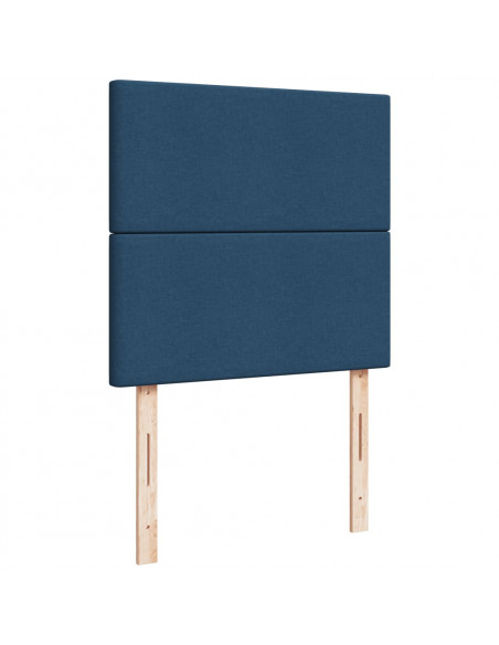 Giroletto a Molle con Materasso Blu 80x200 cm inTessuto