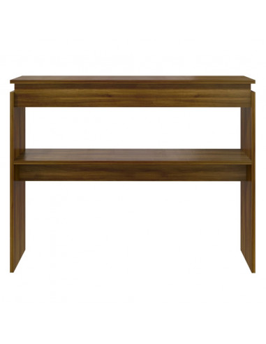 Tavolino Consolle Rovere Marrone 102x30x80 cm Legno Multistrato