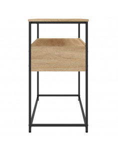 Tavolino Consolle Rovere Sonoma 100x40x75 cm Legno Multistrato 2