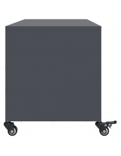 Mobile TV Antracite 100,5x39x43,5 cm Acciaio Laminato a Freddo 2