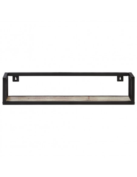 Mensole a Muro 2 pz 80 cm in Legno Massello di Recupero
