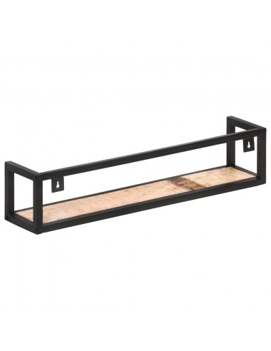 Mensole a Muro 2 pz 80 cm in Legno Massello di Recupero