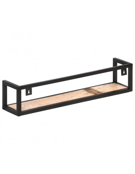 Mensole a Muro 2 pz 80 cm in Legno Massello di Recupero