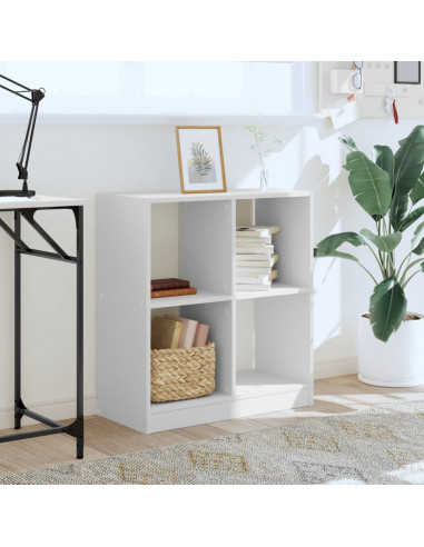 Libreria Bianca 68,5x32x75 cm in Legno Multistrato