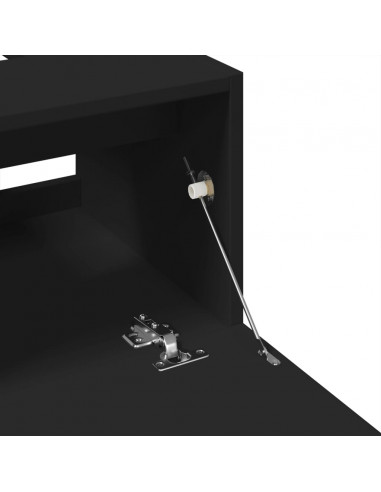 Mobile Lavabo Nero 80x33x60 cm in Legno Multistrato