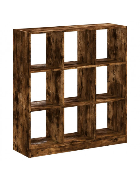 Libreria Rovere Fumo 102x32x108 cm in Legno Multistrato