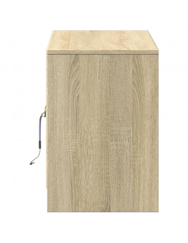 Mobile Porta TV con LED Rovere Sonoma 100x34x50cm in Truciolato