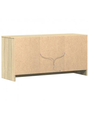 Mobile Porta TV con LED Rovere Sonoma 100x34x50cm in Truciolato