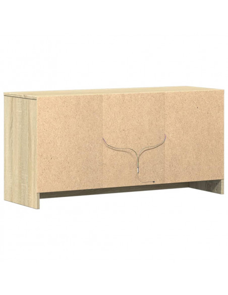 Mobile Porta TV con LED Rovere Sonoma 100x34x50cm in Truciolato