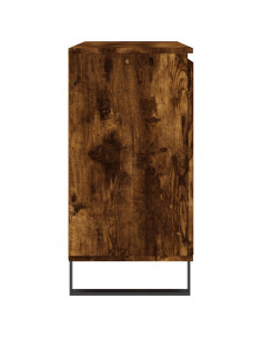 Credenza Rovere Fumo 104x35x70 cm in Legno Multistrato 2