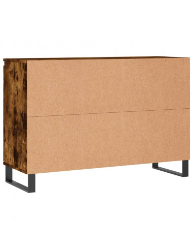 Credenza Rovere Fumo 104x35x70 cm in Legno Multistrato
