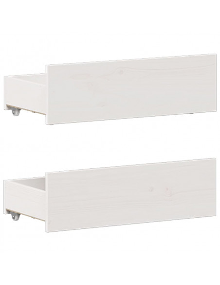 Giroletto senza Materasso con Testata Bianco 135x190 cm Pino