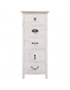 Mobiletto 35x25x87 cm in Legno di Paulownia 2