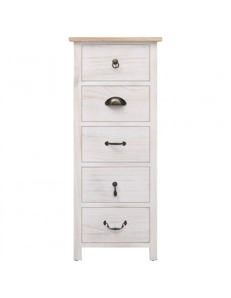 Mobiletto 35x25x87 cm in Legno di Paulownia