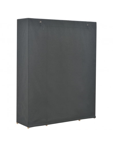 Armadio Grigio 135x40x170 cm in Tessuto