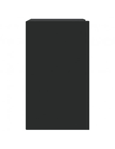 Armadietto a Muro Nero 75x35x60 cm in Truciolato