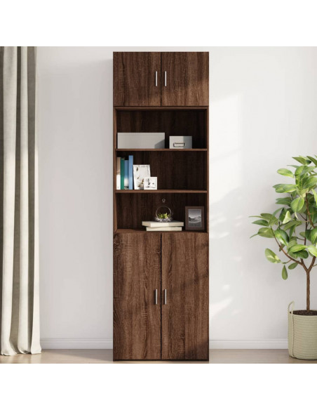 Mobile a Parete Rovere Marrone 70x42,5x40 cm Legno Multistrato