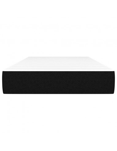 Materasso a Molle per Bambini Nero 80x160 cm in Tessuto