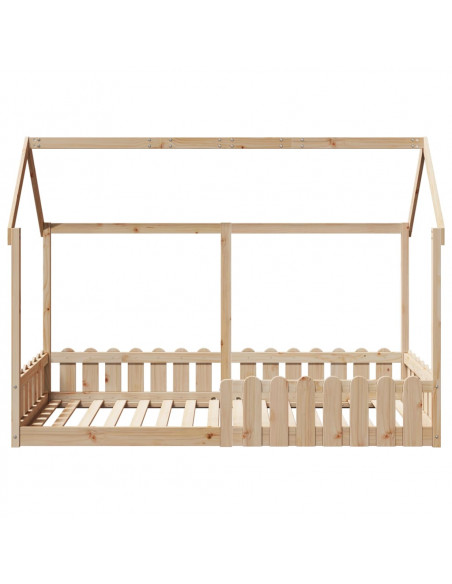 Giroletto per Bambini 90x190 cm in Legno Massello di Pino