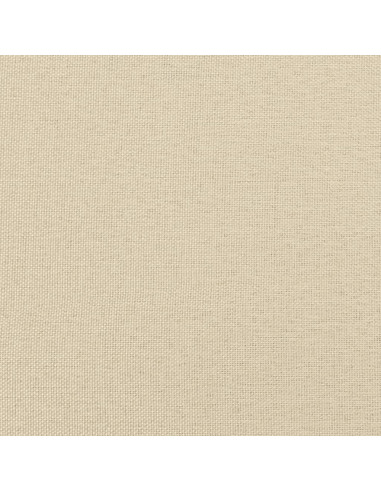 Giroletto a Molle con Materasso Crema 160x200 cm in Tessuto