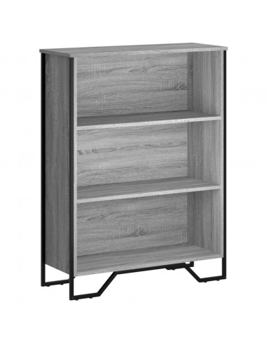 Libreria Grigio Sonoma 80x31x106 cm in Legno Multistrato