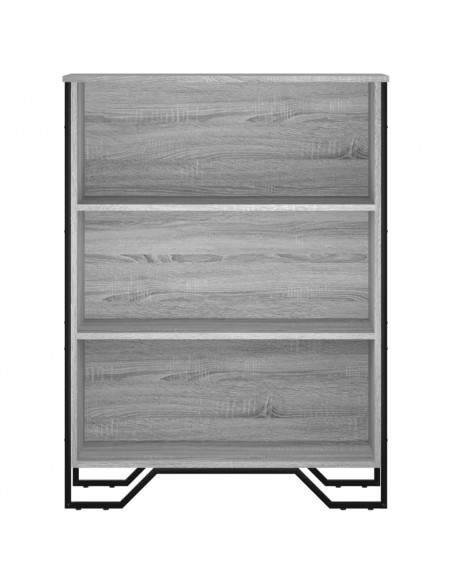 Libreria Grigio Sonoma 80x31x106 cm in Legno Multistrato