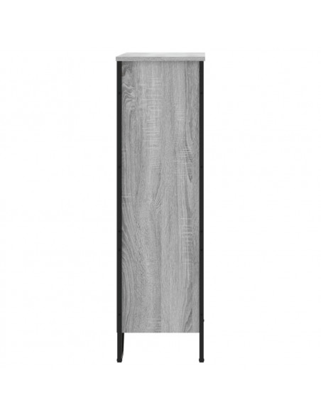 Libreria Grigio Sonoma 80x31x106 cm in Legno Multistrato