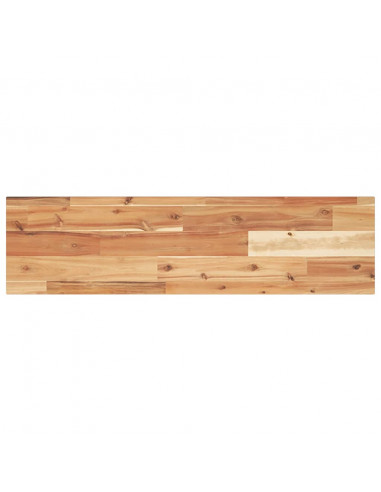 Ripiano a Parete 100x20x2cm Legno Massello Acacia Rifinito Olio
