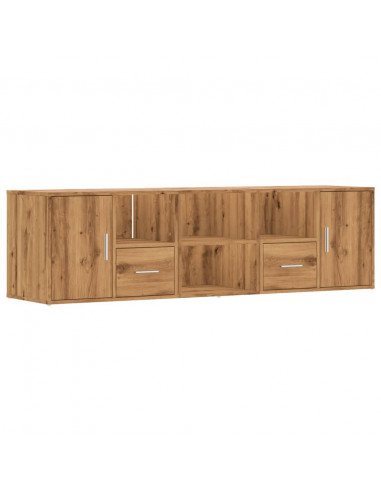 Mobile Angolare Rovere Artigianale 160x40x45 cm in Truciolato