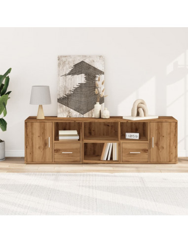 Mobile Angolare Rovere Artigianale 160x40x45 cm in Truciolato