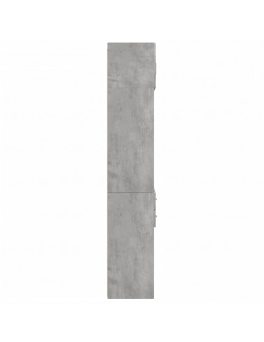 Armadietto Grigio Cemento 70x42,5x225 cm in Legno Multistrato