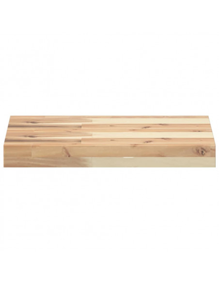 Ripiano a Parete 60x30x4 cm Legno Massello Acacia Non Trattato
