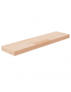 Ripiano 80x20x4 cm Legno Massello di Rovere Non Trattato 2