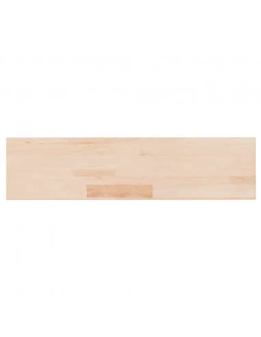 Ripiano 80x20x4 cm Legno Massello di Rovere Non Trattato