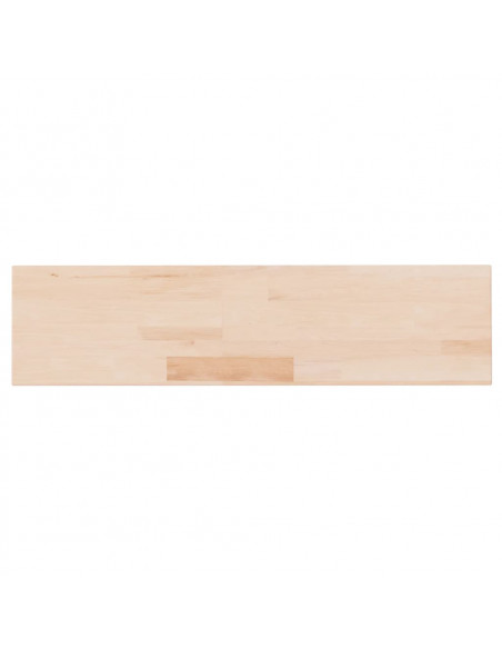 Ripiano 80x20x4 cm Legno Massello di Rovere Non Trattato