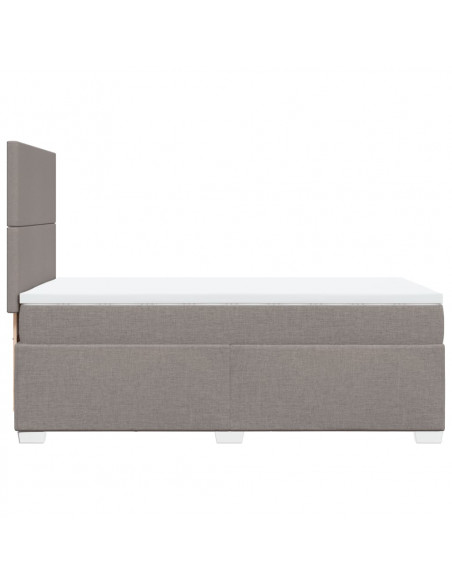 Giroletto a Molle con Materasso Tortora 90x200 cm inTessuto