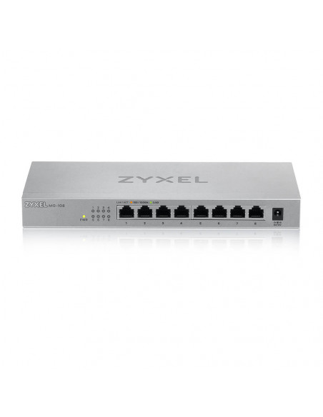 Zyxel MG-108 Non gestito 2.5G Ethernet (100/1000/2500) Acciaio