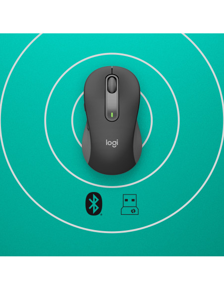 Logitech Signature M650 mouse Ufficio Mano destra RF senza fili + Bluetooth Ottico 4000 DPI