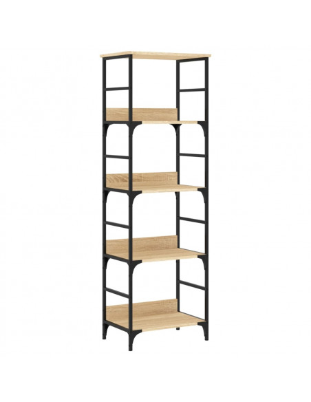 Libreria Rovere Sonoma 50x33x153 cm in Legno Multistrato