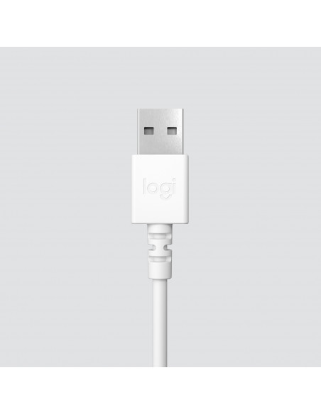 Logitech H390 Auricolare Cablato A Padiglione Ufficio USB tipo A Bianco