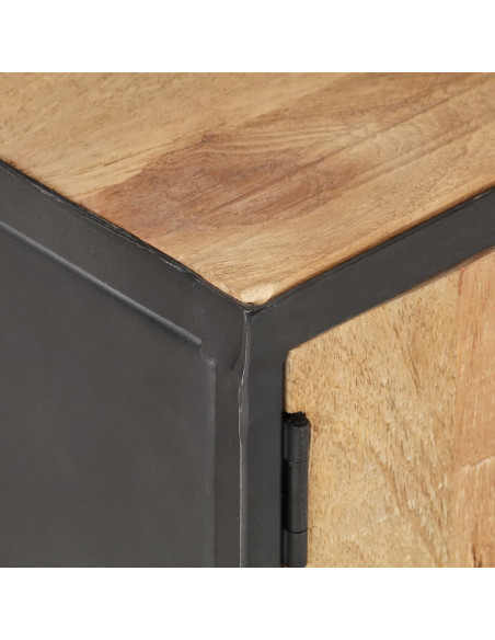 Tavolino da Salotto 90x50x39 cm in Legno Massello di Recupero